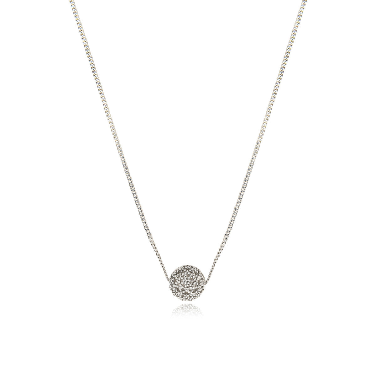 Collier fin petit pendentif Betty en métal coloré argent - argenté Argent