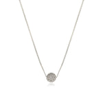 Collier fin petit pendentif Betty en métal coloré argent - argenté Argent