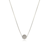 Collier fin petit pendentif Betty en métal coloré argent - argenté Argent