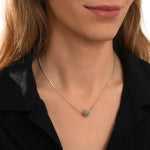 Collier fin petit pendentif Betty en métal coloré argent - argenté Argent