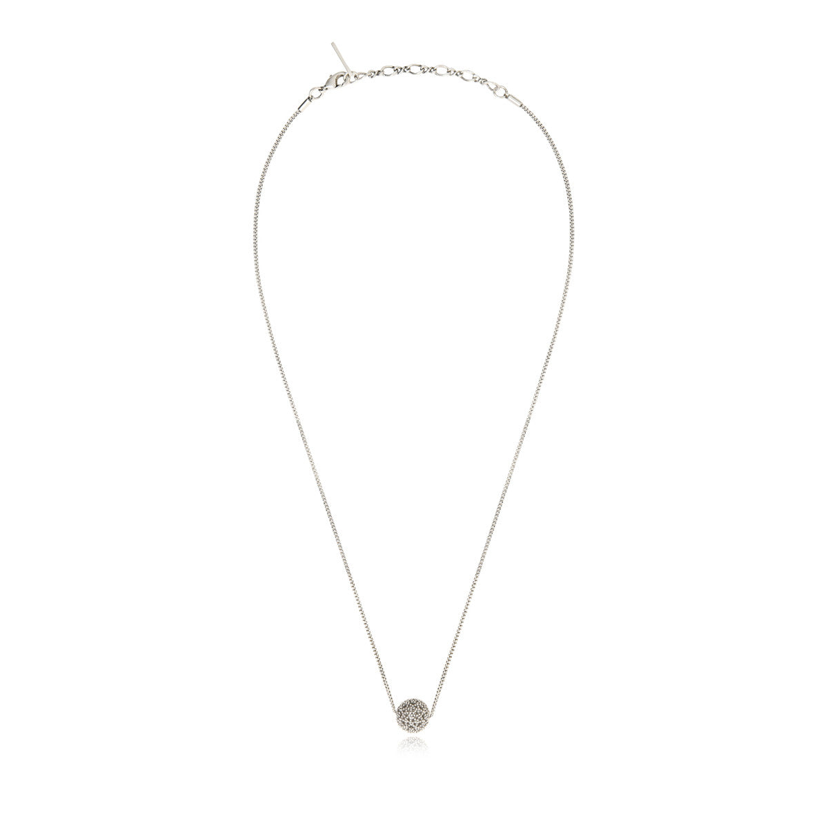 Collier fin petit pendentif Betty en métal coloré argent - argenté Argent