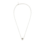 Collier fin petit pendentif Betty en métal coloré argent - argenté Argent