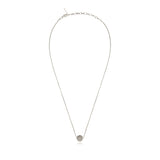 Collier fin petit pendentif Betty en métal coloré argent - argenté Argent