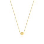 Collier fin petit pendentif Betty en métal doré à l'or fin - doré Dore