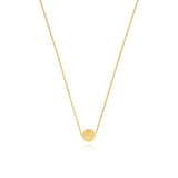 Collier fin petit pendentif Betty en métal doré à l'or fin - doré Dore