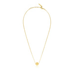 Collier fin petit pendentif Betty en métal doré à l'or fin - doré Dore