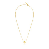 Collier fin petit pendentif Betty en métal doré à l'or fin - doré Dore