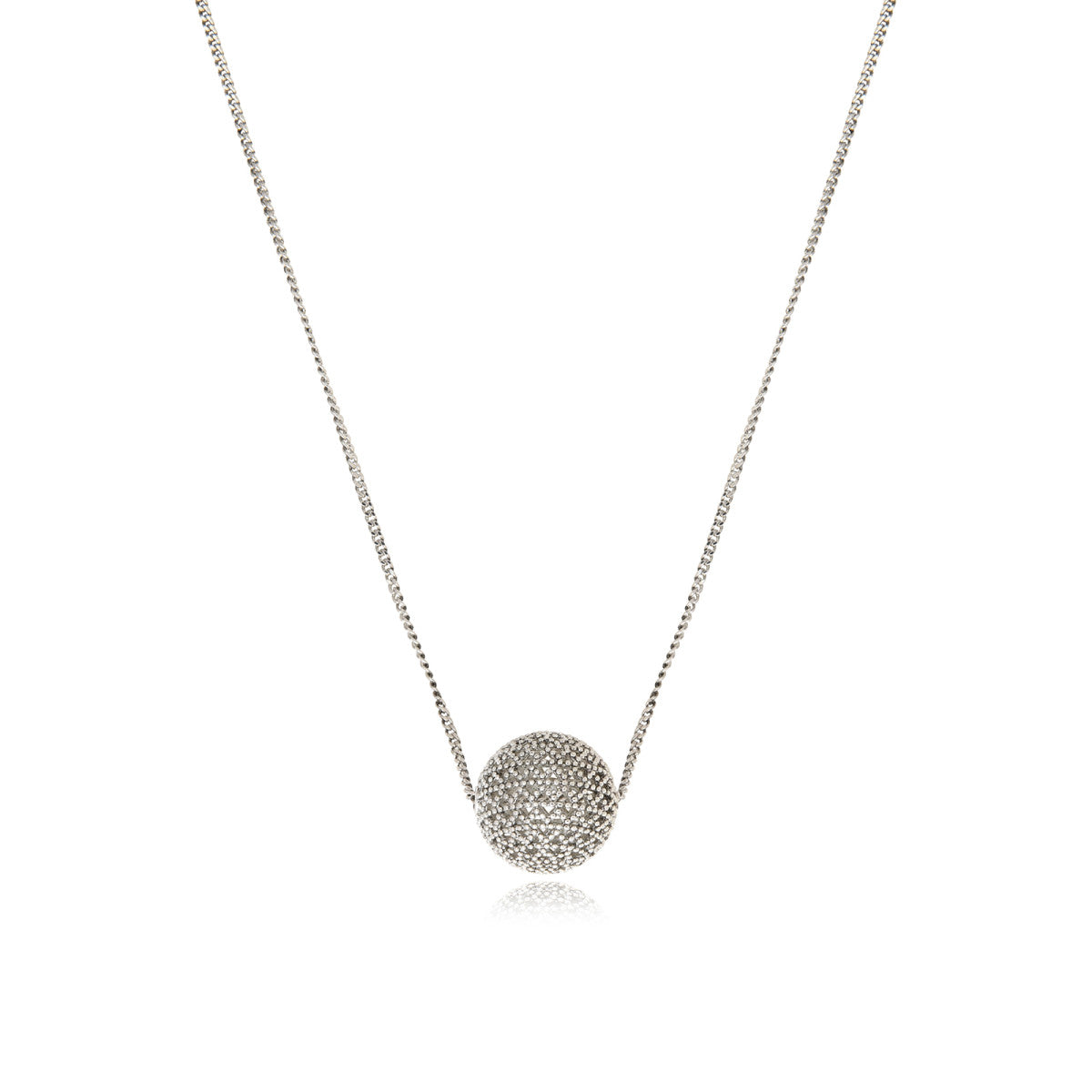 Collier fin pendentif Betty en métal coloré argent - argenté Argent