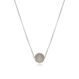 Collier fin pendentif Betty en métal coloré argent - argenté Argent