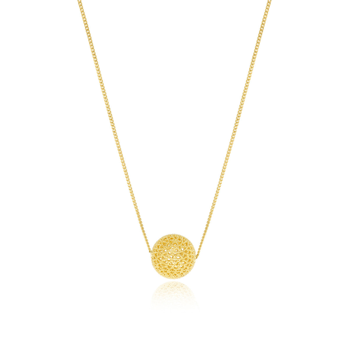 Collier fin pendentif Betty en métal doré à l'or fin - doré Dore