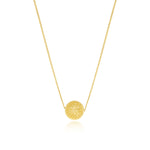Collier fin pendentif Betty en métal doré à l'or fin - doré Dore