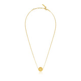 Collier fin pendentif Betty en métal doré à l'or fin - doré Dore