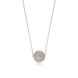 Collier fin à large pendentif Betty en métal coloré argent - argenté Argent
