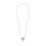Collier fin à large pendentif Betty en métal coloré argent - argenté Argent