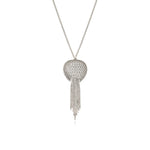 Collier long Betty en métal coloré argent - argenté Argent