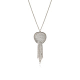 Collier long Betty en métal coloré argent - argenté Argent