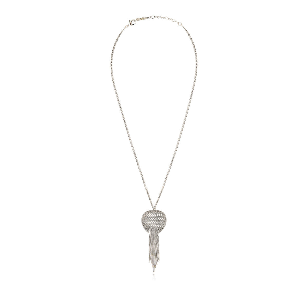 Collier long Betty en métal coloré argent - argenté Argent