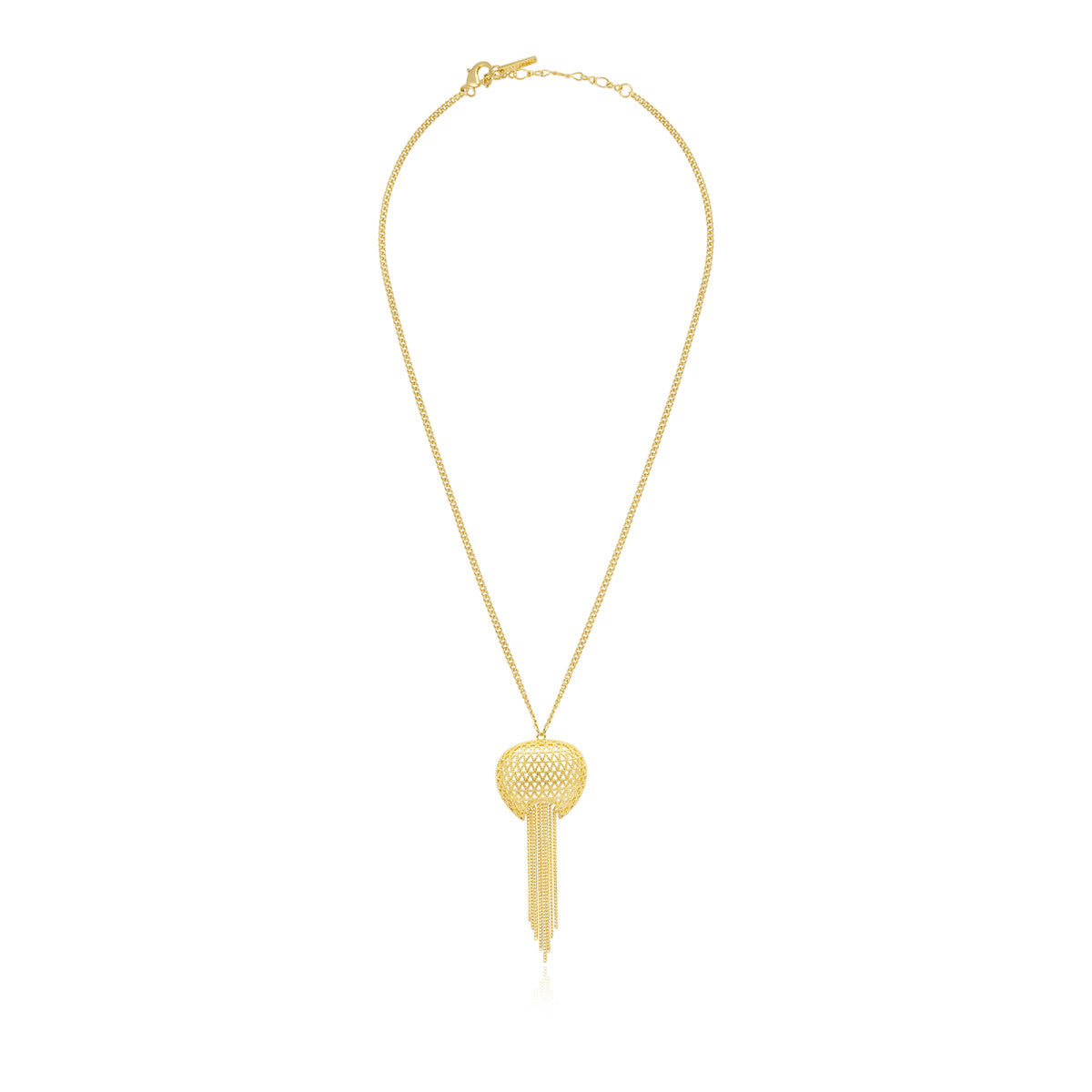 Collier long Betty en métal doré à l'or fin - doré Dore
