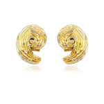 Petites boucles d'oreilles clips Zaza en résine métallisée - doré Dore