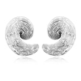 Boucles d'oreilles clips Zaza en résine métallisée - argenté Argent