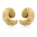 Boucles d'oreilles clips Zaza en résine métallisée - doré Dore