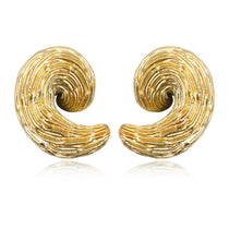 Boucles d'oreilles clips Zaza en résine métallisée - doré Dore