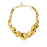 Collier court Zaza en résine métallisée - doré Dore
