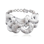 Collier choker Zaza en résine métallisée - argenté Argent
