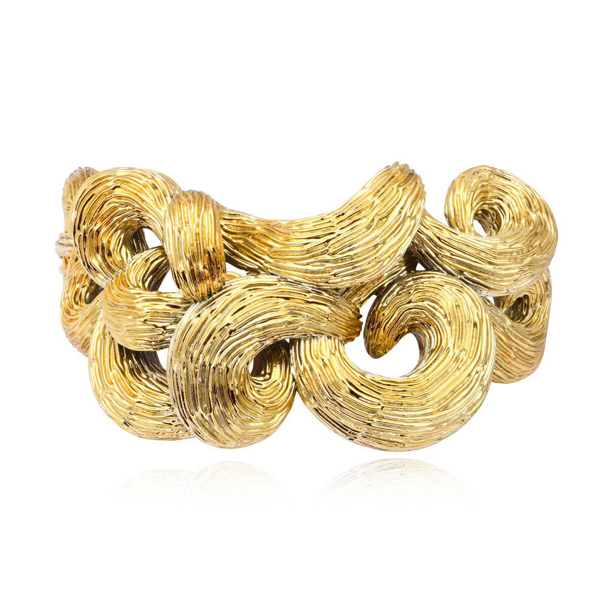Collier choker Zaza en résine métallisée - doré Dore