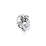 Bague Zaza en résine métallisée taille médium - argenté Argent