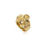 Bague Zaza en résine métallisée taille médium - doré Dore