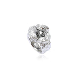 Bague Zaza en résine métallisée taille small - argenté Argent