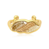 Bracelet jonc Angèle en résine métallisée et sequins taille S - doré Dore