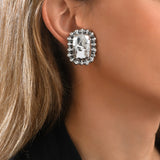 Boucle d'oreille clip argenté Gilda Argent