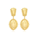 Boucles d'oreilles clip pendantes Gilda dorées Dore