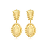 Boucles d'oreilles clip pendantes Gilda dorées Dore