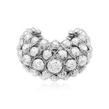 Manchette Gilda argentée - Bracelet oversize Argent