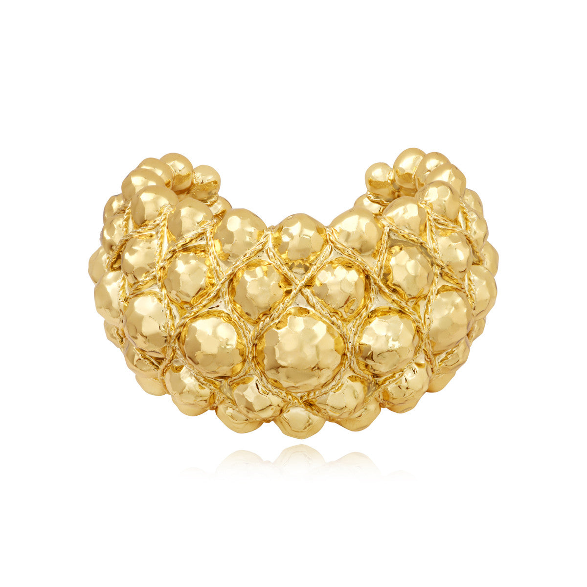Manchette Gilda dorée - Bracelet oversize Dore