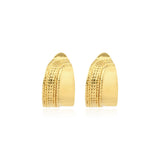 Boucles d'oreilles clip créoles Ashanti en métal  - doré Dore