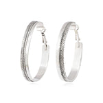 Boucles d'oreilles créoles Ashanti en métal - argenté Argent