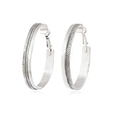 Boucles d'oreilles créoles Ashanti en métal - argenté Argent