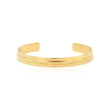 Bracelet jonc Ashanti fin ajustable - doré - taille M Dore