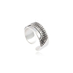 Bague Ashanti ajustable en métal - argenté - taille M Argent