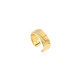 Bague Ashanti ajustable en métal - doré - taille M Dore