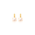 Boucles d'oreilles dormeuses Bysance en métal doré et perle de rivière - perle Perle