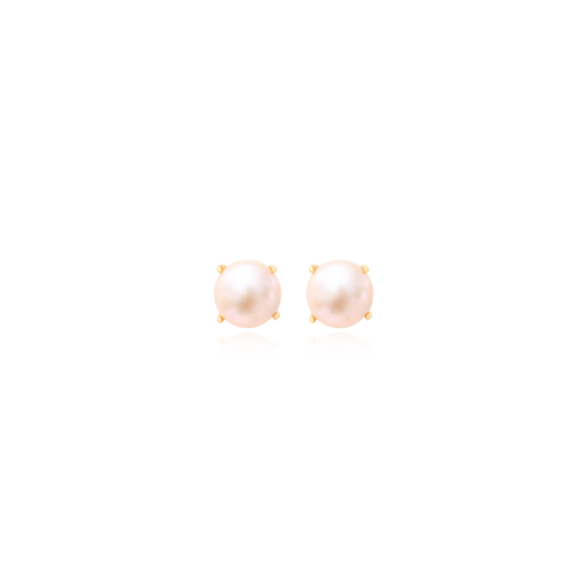 Boucles d'oreilles tige Bysance en métal doré et perle de rivière - perle Perle