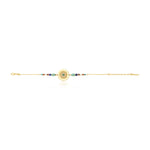 Bracelet fin Dakota en métal doré et pierres dures - multicolore Multi