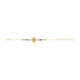 Bracelet fin Dakota en métal doré et pierres dures - multicolore Multi