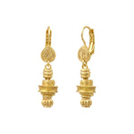 Boucles d'oreilles dormeuses Alicudi en métal doré et émail - doré Dore