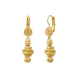 Boucles d'oreilles dormeuses Alicudi en métal doré et émail - doré Dore